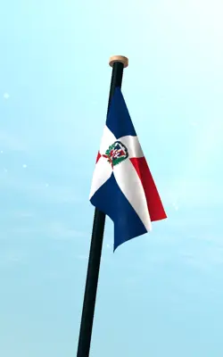 Dominican Republic Flag 3D Free android App screenshot 2