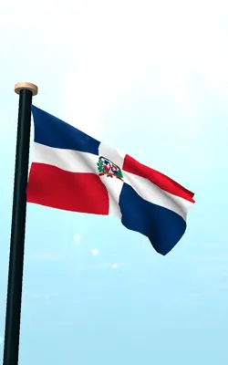 Dominican Republic Flag 3D Free android App screenshot 3