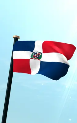 Dominican Republic Flag 3D Free android App screenshot 4